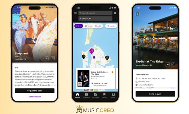 MusicCred app features