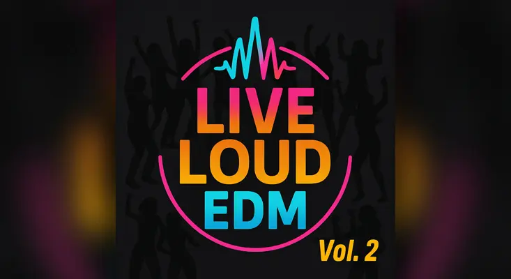Cover art for Levi Guy's album Live Loud EDM, Vol. 2.