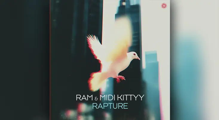 RAM, MIDI Kitty - Rapture RAM and MIDI Kitty Rapture cover art featuring glowing white dove in cityscape.