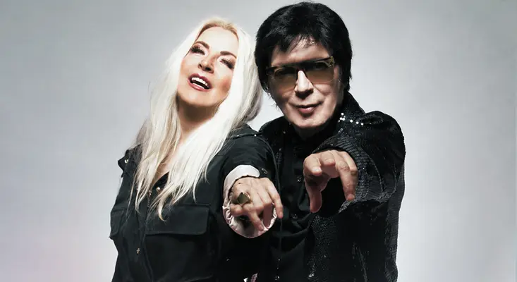 A Song Of Hope: Lian Ross & Fancy Deliver “Angel In The Dark” German artists Lian Ross and Fancy posing together in dark outfits for their single Angel In The Dark.