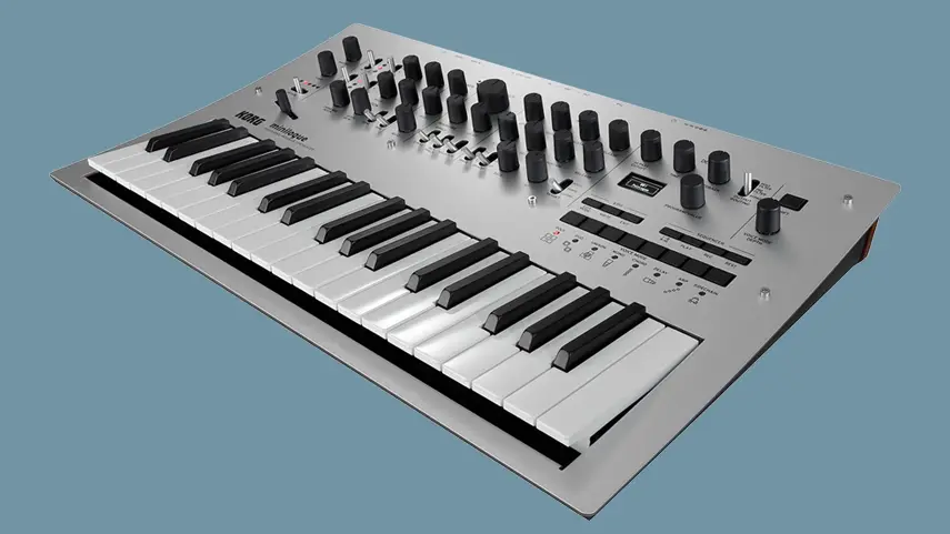 The Korg Minilogue, the analog synth Tsatsamis used to finish his single “Angelina.” Korg Minilogue analog synthesizer used by Tsatsamis on "Angelina."