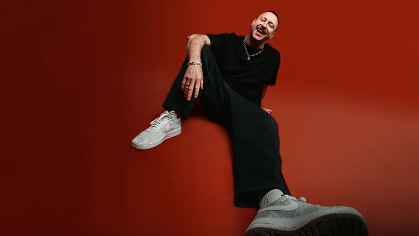 Marten Hørger poses in a promotional photo for his 2026 single "Rave," the official anthem of Parookaville.