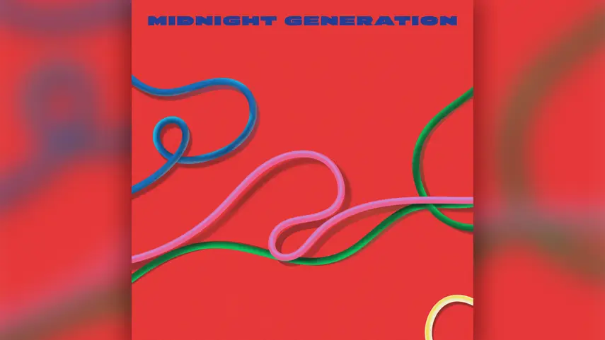 Midnight Generation - Almost My Own Midnight Generation Almost My Own single cover art with colorful swirling lines.
