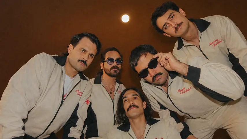 Midnight Generation Taps Into Retro Disco Magic: “Almost My Own” Midnight Generation band members posing in retro jumpsuits for Almost My Own single.