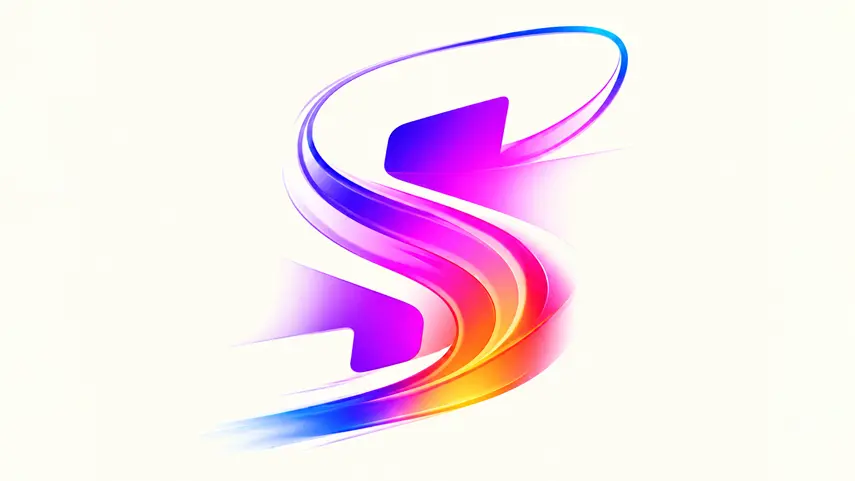 SongBopple Interview: W.J. Tera On Songs Made For Creators SongBopple logo, a colorful flowing letter S in purple, pink, orange and blue, for a song licensing platform.